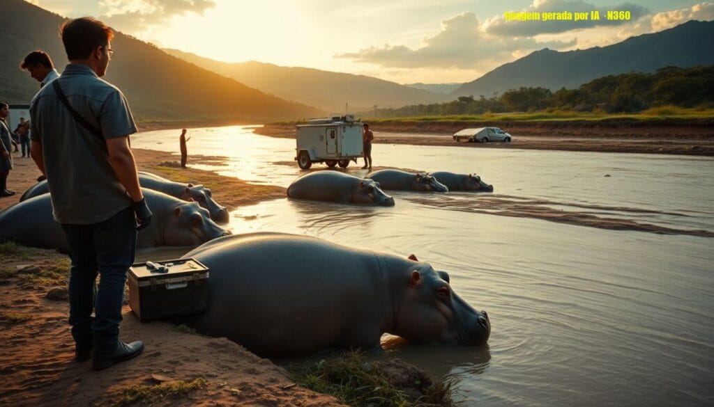 Por que a Colômbia planeja sacrificar 80 hipopótamos