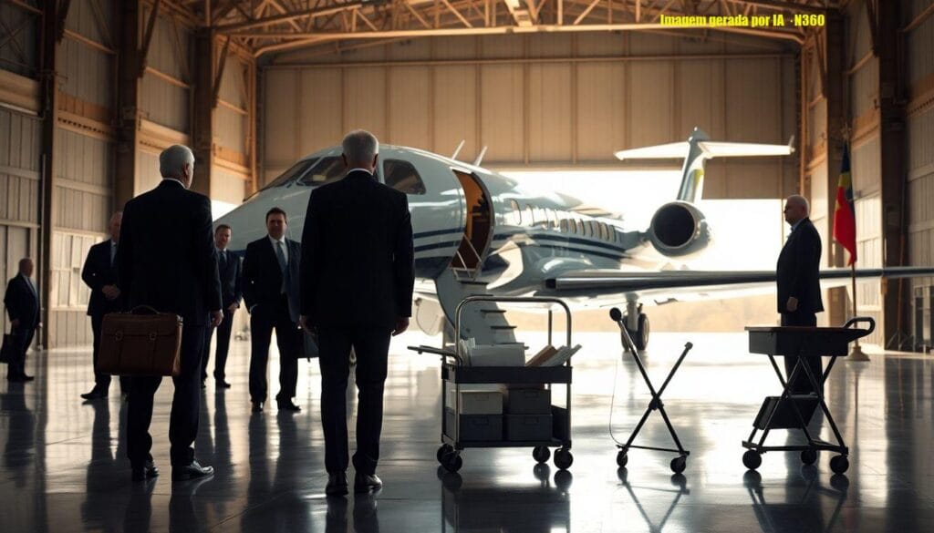 Vorcaro viajou no mesmo jatinho que políticos