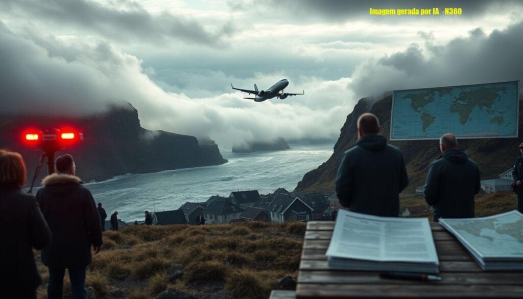 Piloto da Icelandair faz voo rasante sobre Vestmannaeyjar