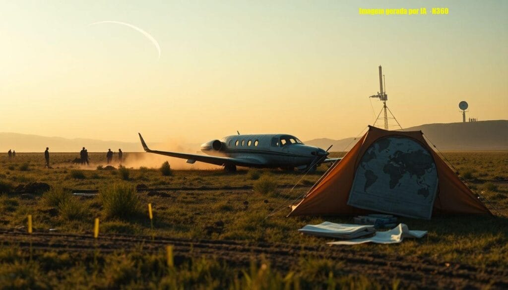 Jatinho CP-3243 fez círculos por cerca de duas horas