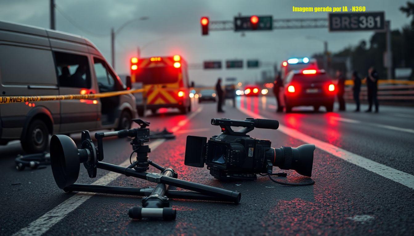 Repórter da Band Minas em coma após acidente na BR-381