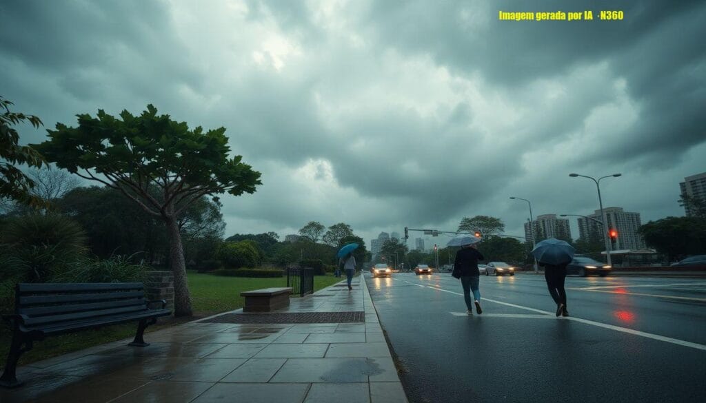 SP tem tarde mais fria do ano e previsão de chuva