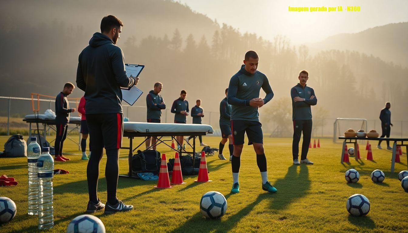 Jogadores se apresentam a Ancelotti na Granja Comary