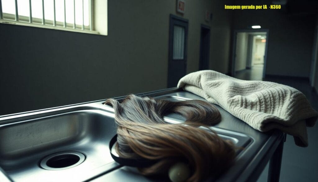 Deolane retira mega hair em penitenciária de Tupi Paulista