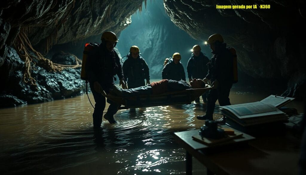 Primeiro sobrevivente é retirado de caverna no Laos