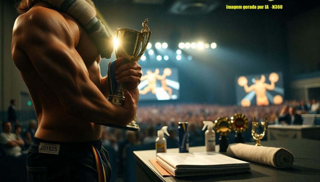 Filho de Carla Perez vence prova da NPC nos EUA