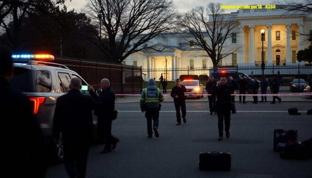 Casa Branca entra em lockdown após tiroteios