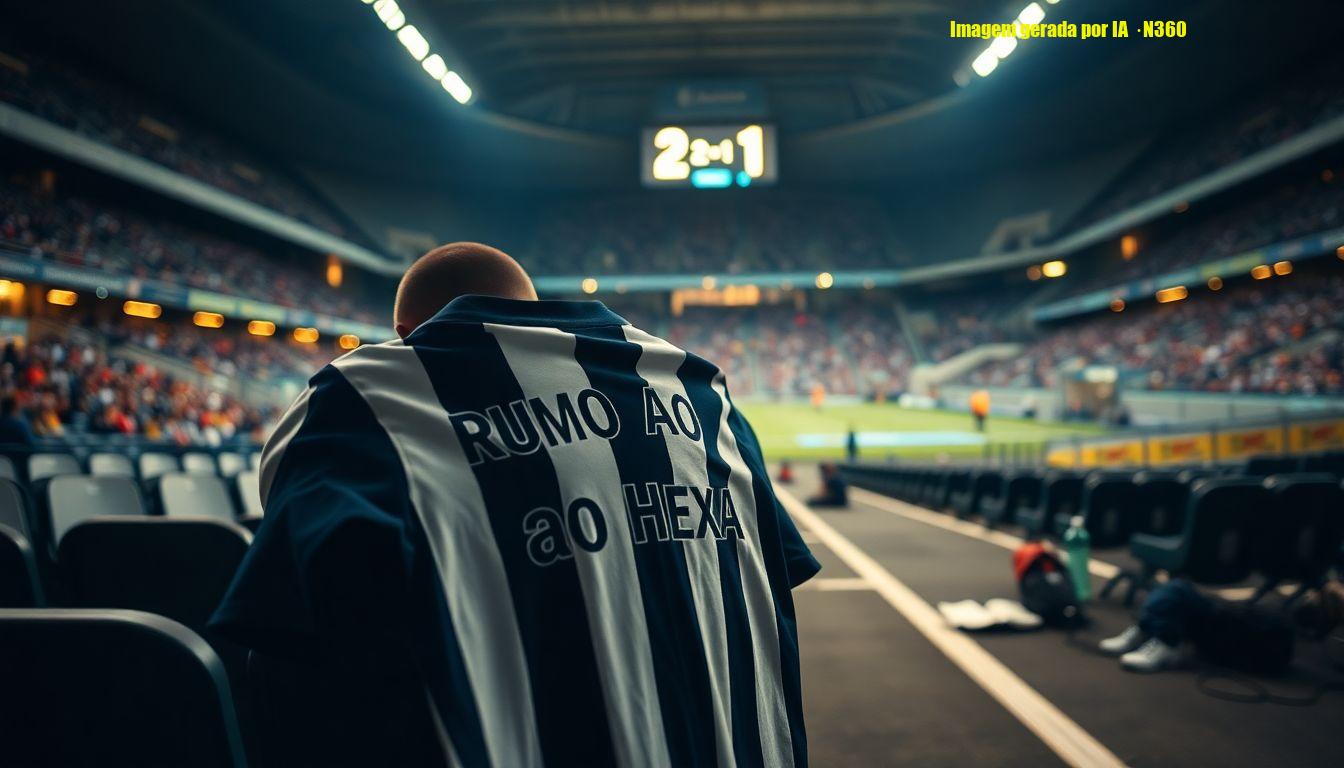 Ancelotti vê vitória do Botafogo e ganha camisa 'Rumo ao Hexa'