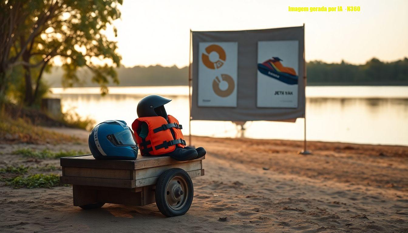 Hariany Almeida posa de biquíni lilás em jet ski