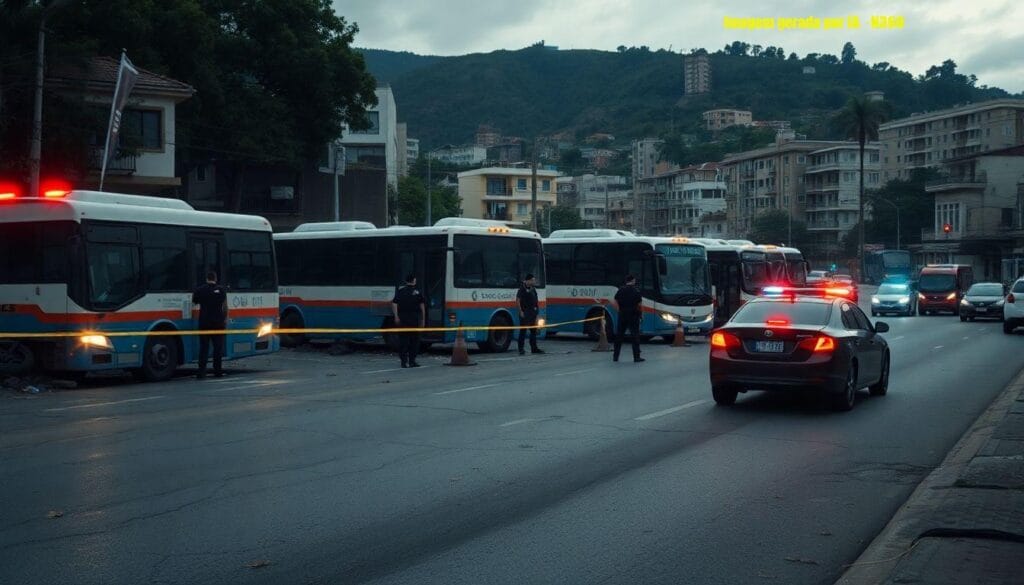 Seis ônibus sequestrados viram barricadas na Zona Norte