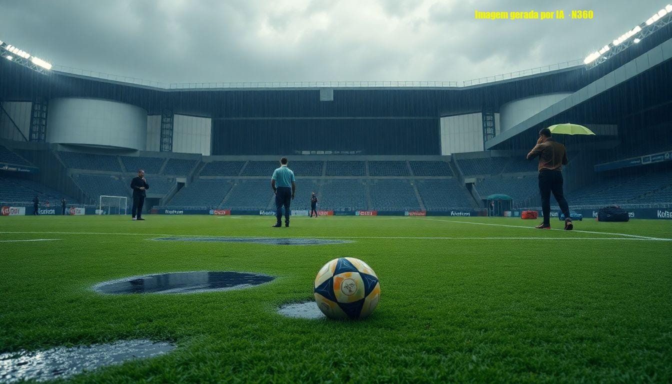 Remo x Palmeiras: início adiado por chuva em Belém