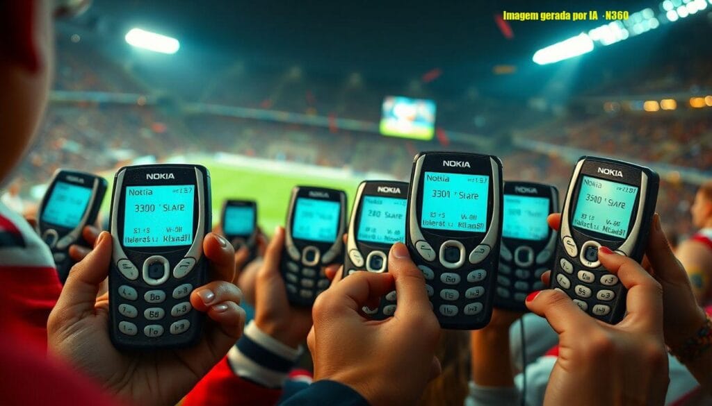 Como era o 'Nokia tijolão' na última Copa do Brasil