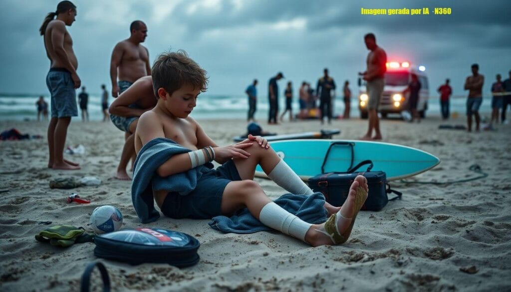 Menino de 12 anos é mordido por tubarão em Piedade