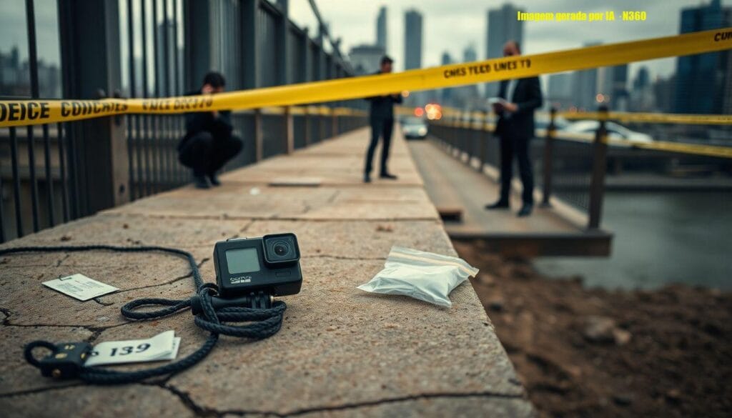 Rope jump: polícia identifica quem retirou câmera