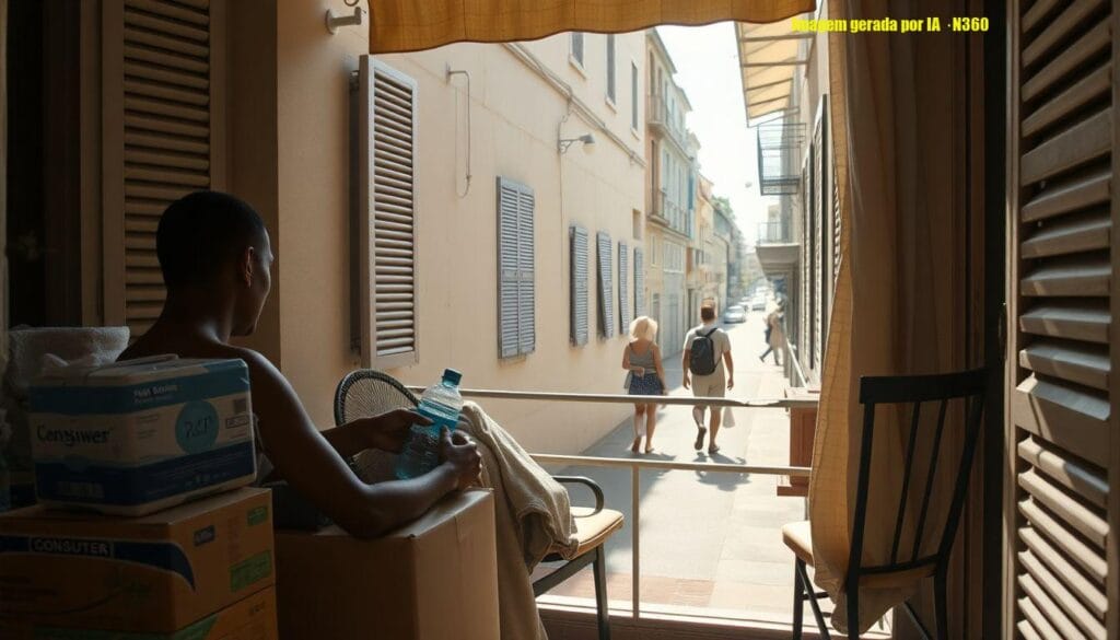 Recorde na Europa: brasileiros mudam rotina com calor