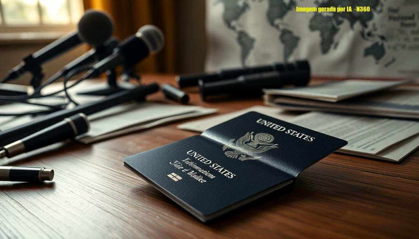 Trump teria divulgado passaporte comemorativo com sua imagem; apuração não confirma