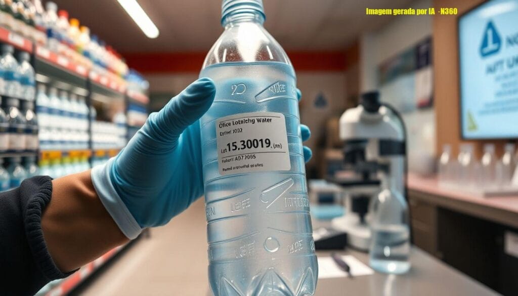 Como identificar lote da água Crystal suspenso pela Anvisa