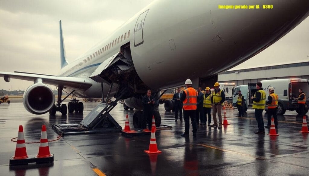 Trem de pouso do 787-9 da Lufthansa cede em Frankfurt