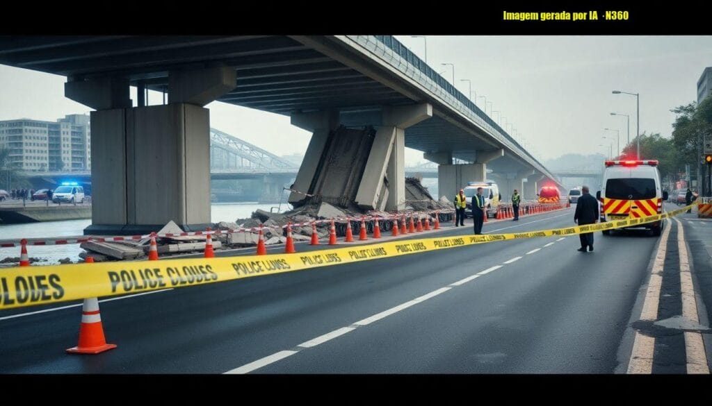 Ponte de R$36 mi desaba em Sena Madureira