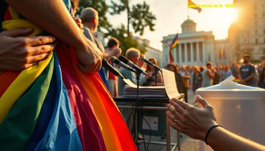 Parada LGBT+ em SP prioriza voto com cores do Brasil