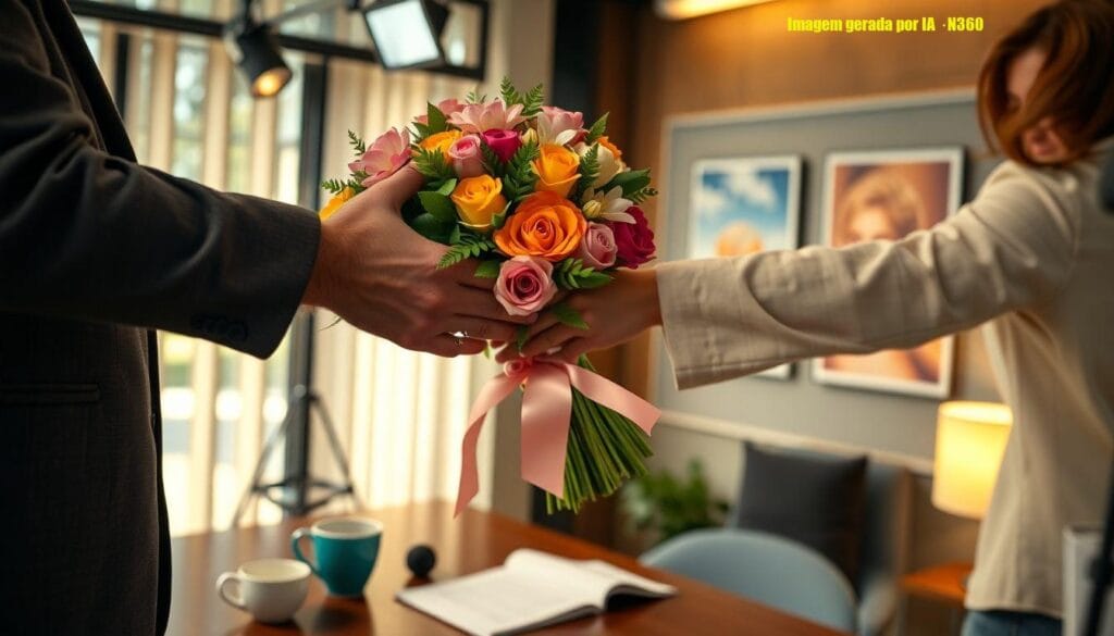Tati Machado recebe flores da produção do Mais Você após anúncio de gravidez