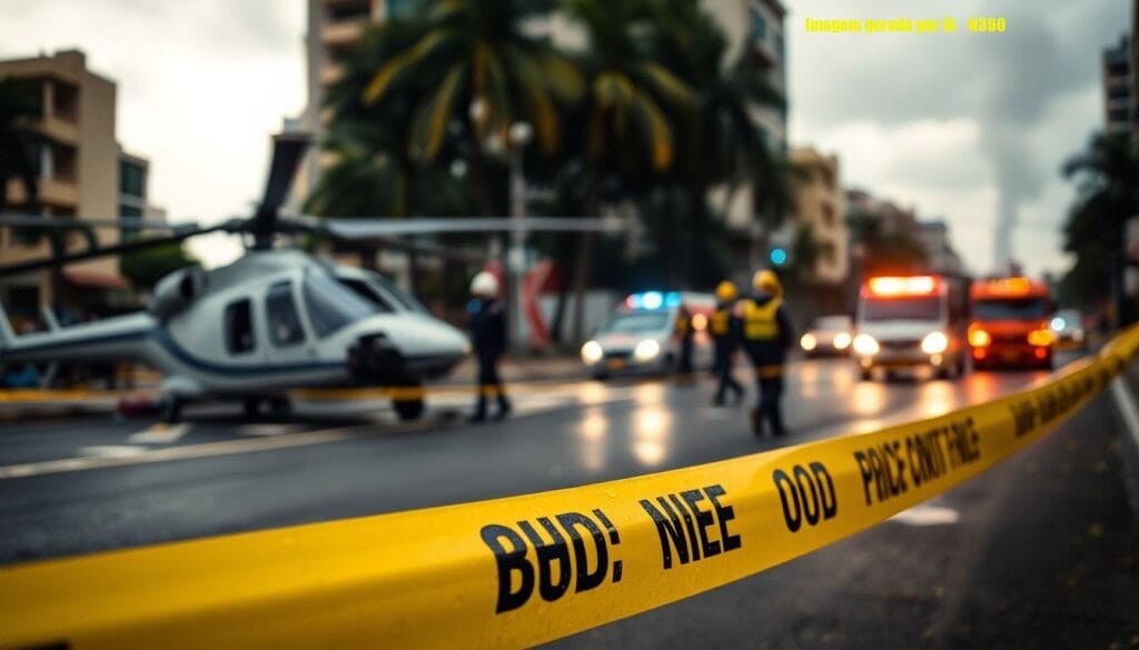 Colisão de helicópteros no Rio mata seis; Oliver Tree citado