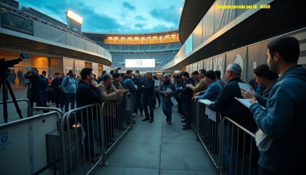 Fifa causa filas de mais de 2 horas para imprensa na final