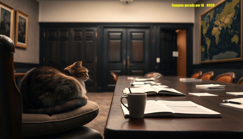 Larry, o gato de 10 Downing Street segue como 'Chief Mouser'