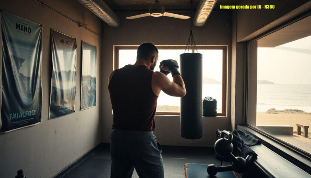 Dwayne Johnson é visto em academia no Leblon