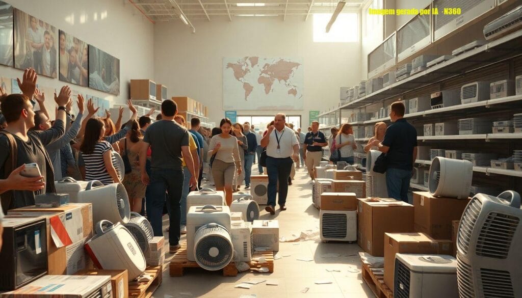 Franceses brigam por ventiladores e ar-condicionado
