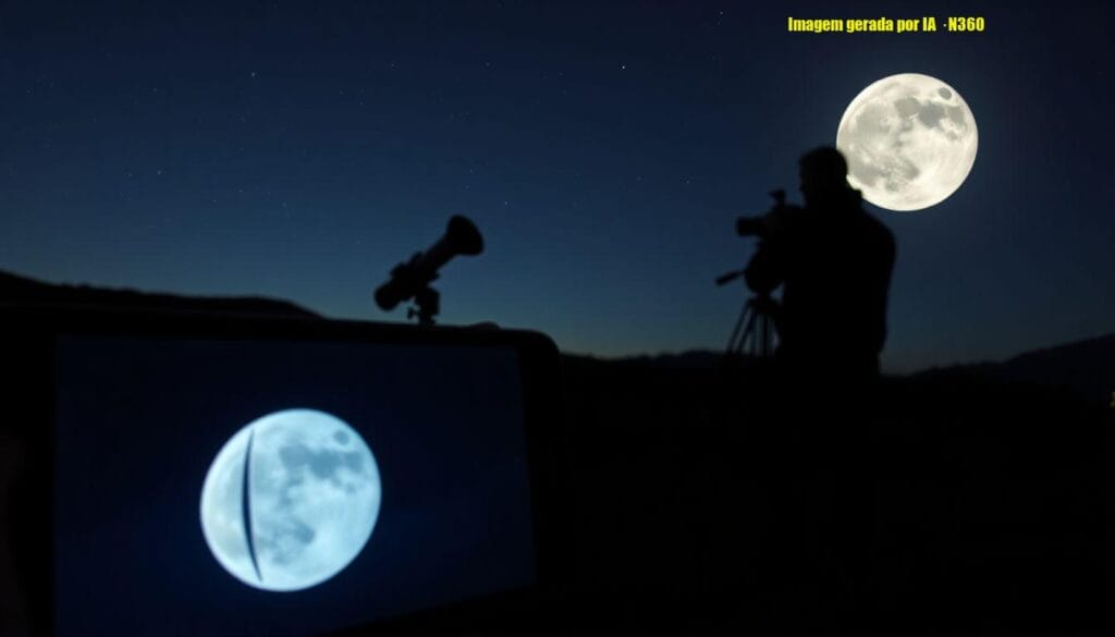O que foi a 'prancha' vista perto da Lua?