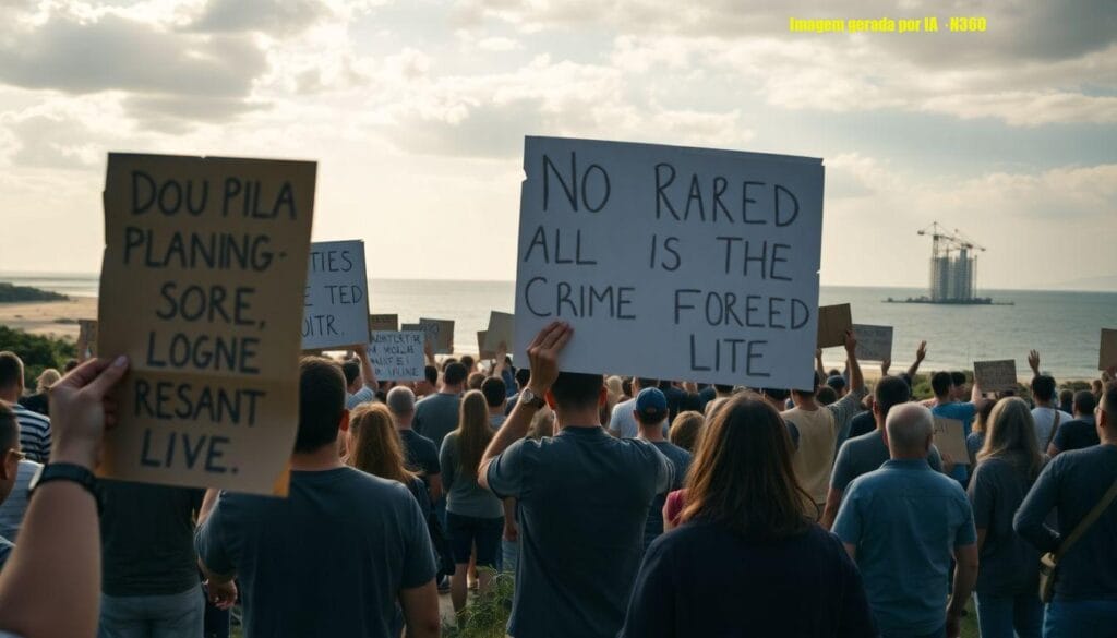 Milhares protestam na Albânia contra hotel ligado aos Trump