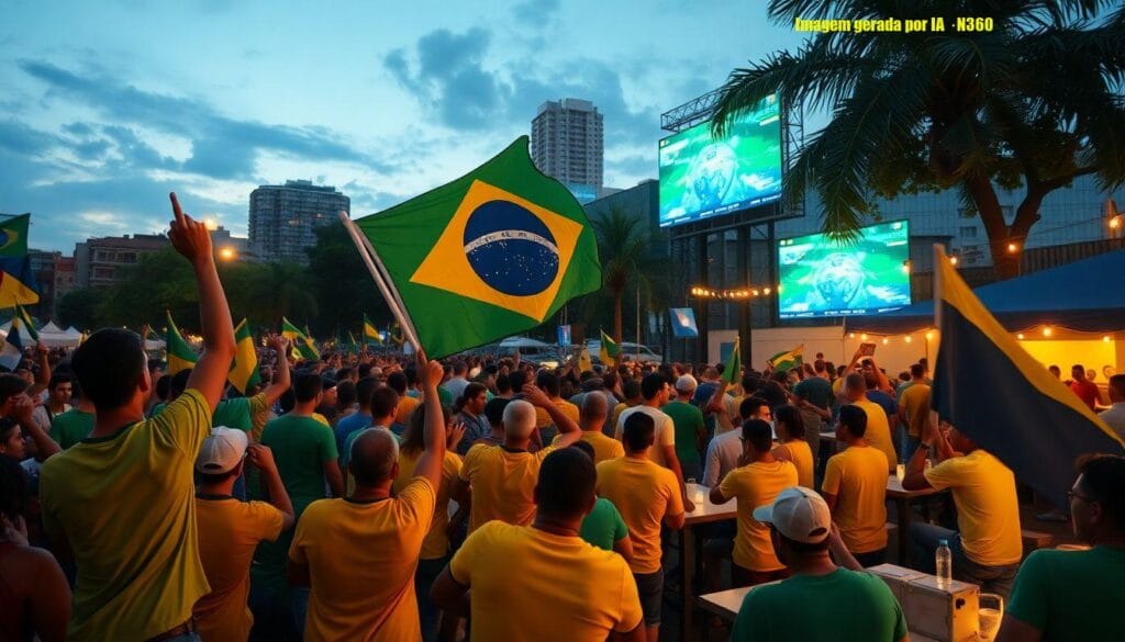 Argentina x Egito: brasileiros reforçam torcida