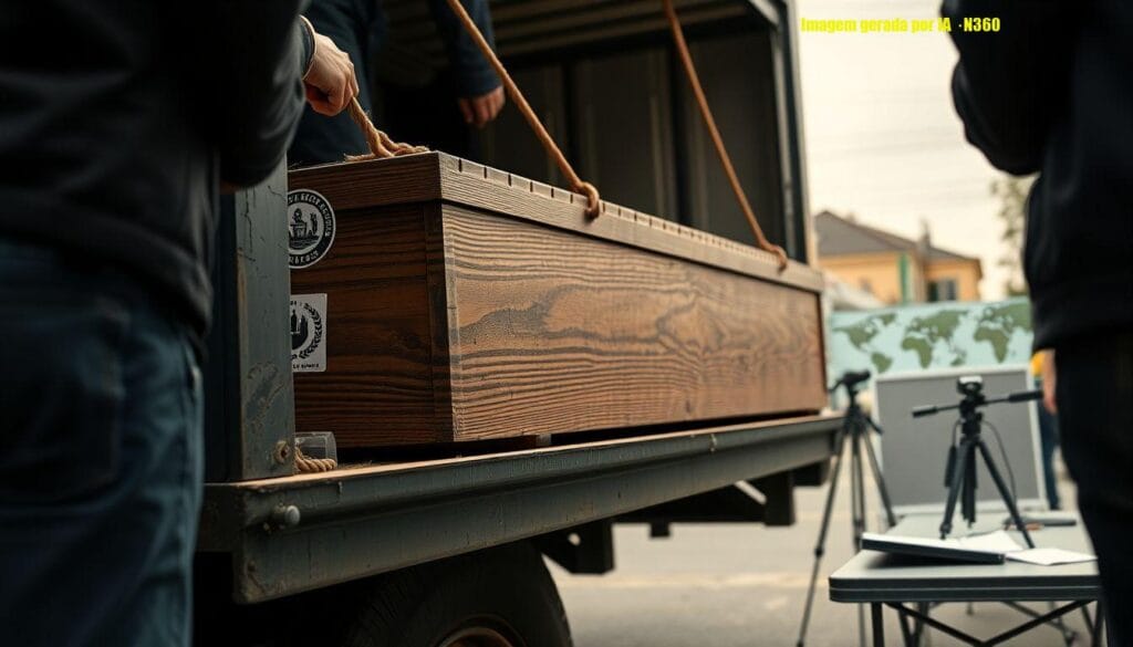 Vídeo mostra caminhão com logo finlandês em funeral de Khamenei