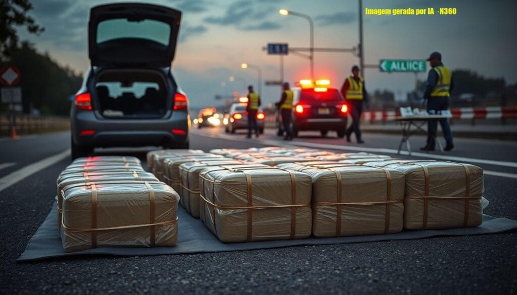 ROTAM apreende R$ 500 mil em drogas no Anel Rodoviário