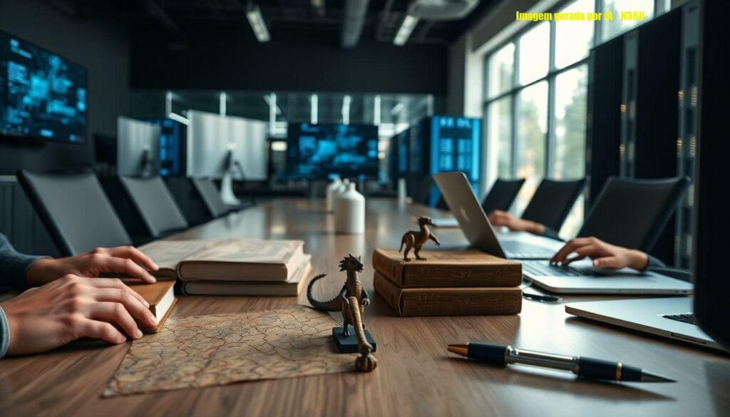 Como a fantasia molda nomes e narrativas em tecnologia