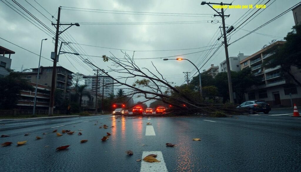 Previsão de ventos fortes no Rio leva cidade ao Estágio 2