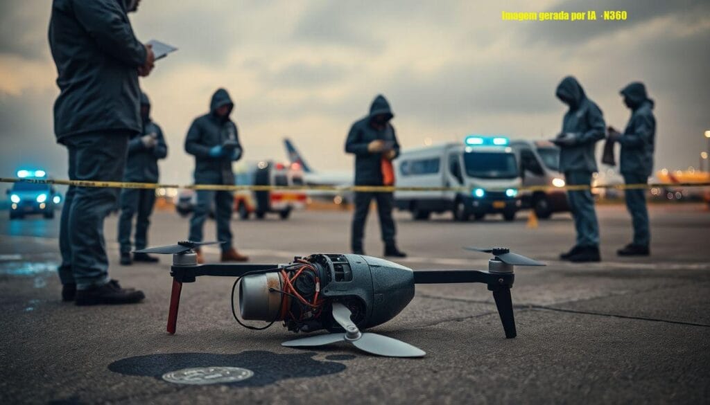 Drone com explosivos é encontrado em aeroporto de Leipzig