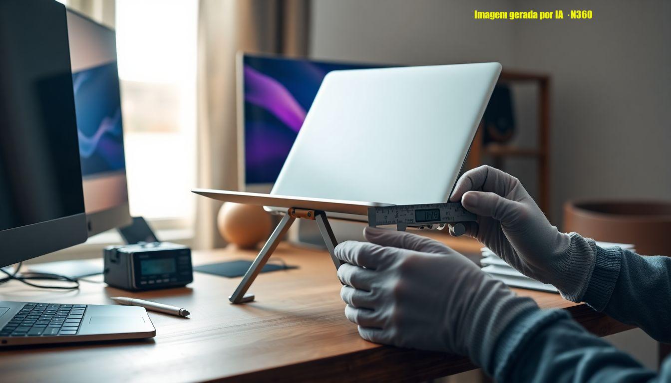 Suporte de alumínio para notebook por R$ 22: prós e riscos