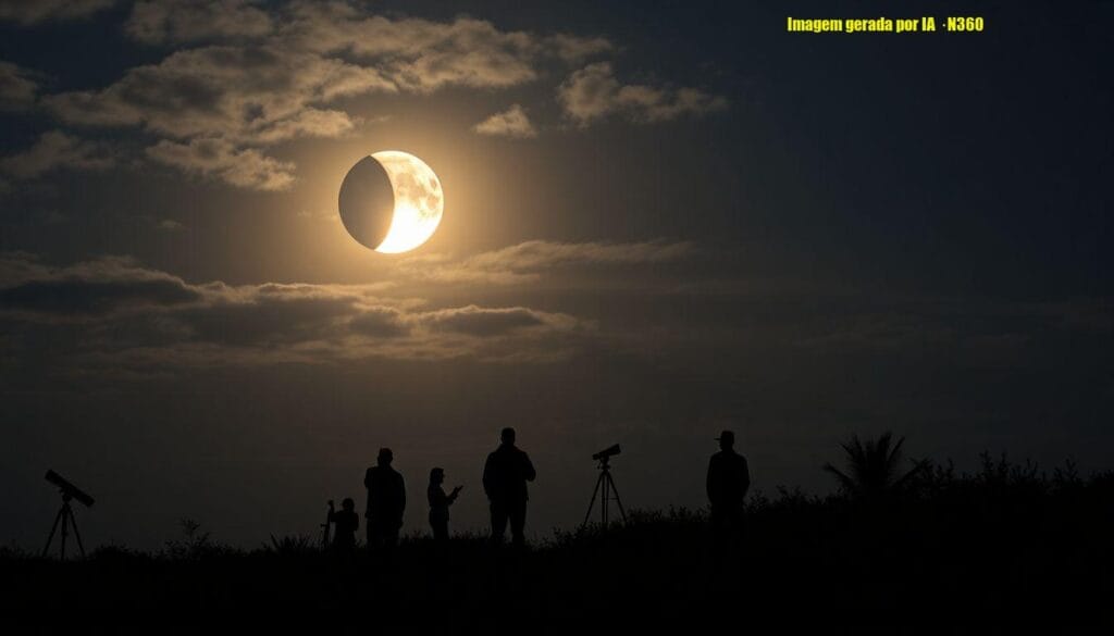Eclipse lunar parcial de 93% em 27–28 de agosto
