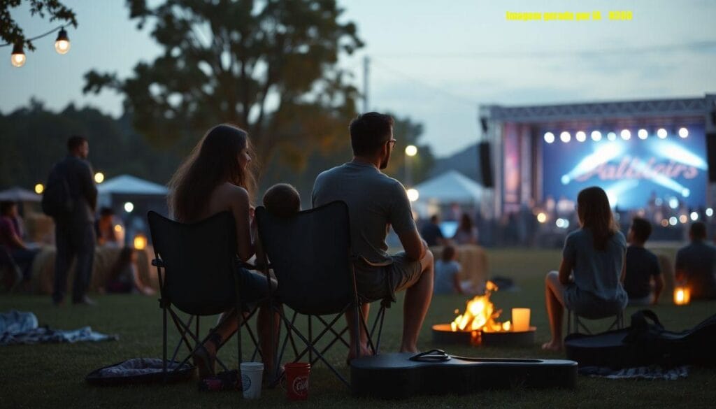 Gusttavo Lima e Andressa Suita descansam em camping