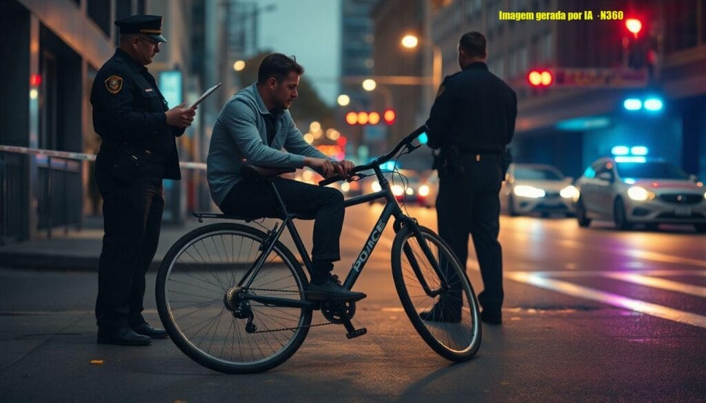Segurança é preso após usar bicicleta da vítima