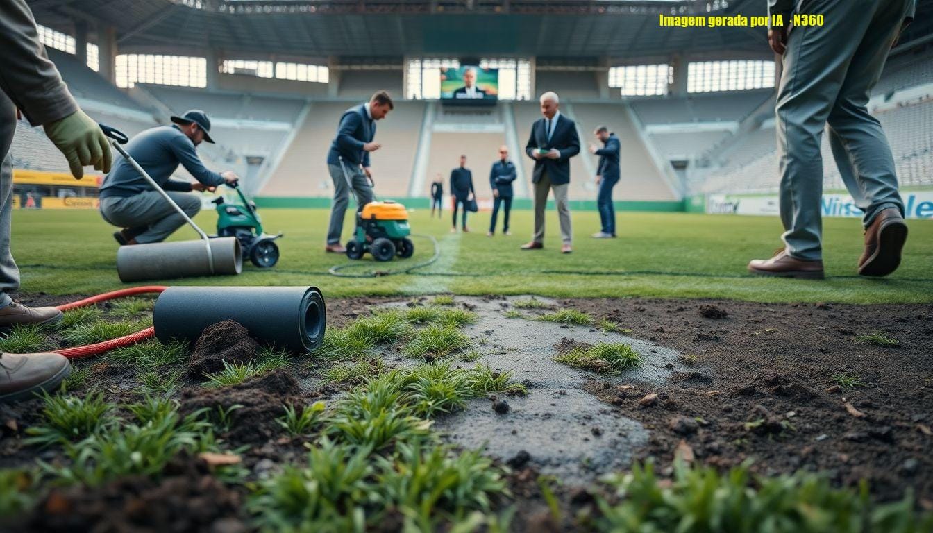 Paz reconhece problemas no gramado da Neo Química Arena