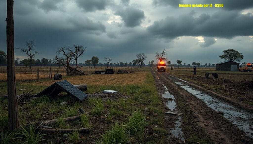 Tornado confirmado em Campo Erê (SC) após análise