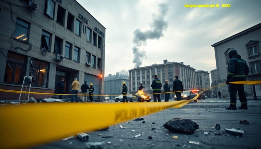 Rússia atinge sede do SBU em Kiev com drone