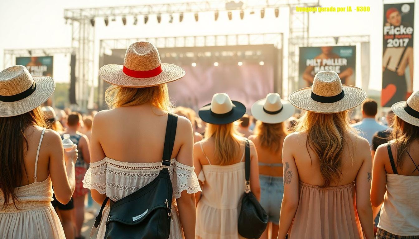 Saias, renda e transparência: calor no Rock in Rio