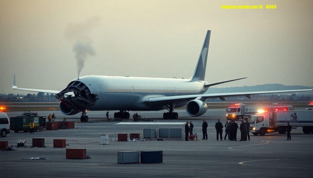 Avião operado para a Amazon sai da pista em Miami