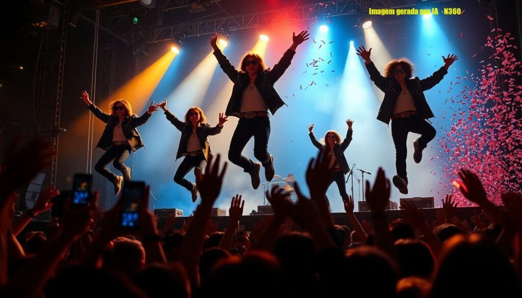 NEXZ abre dia de K‑pop no Rock in Rio com acrobacias