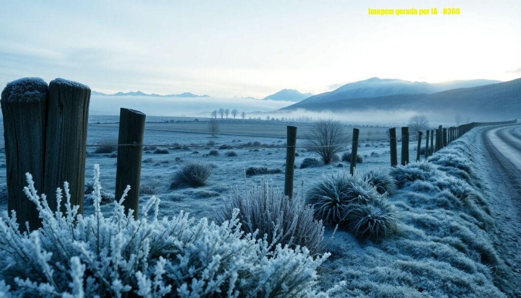 Frente fria intensa traz frio extremo e risco de neve